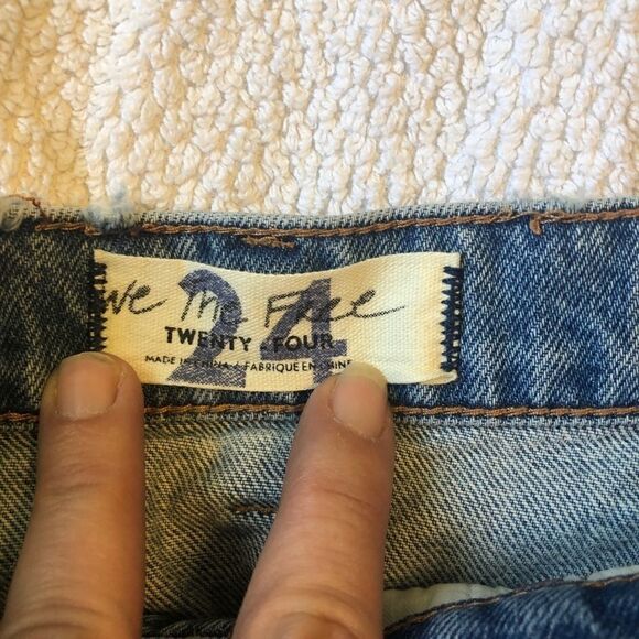 FREE PEOPLE Parker Denim Wrap Skirt.Size 24 - Picture 6 of 13